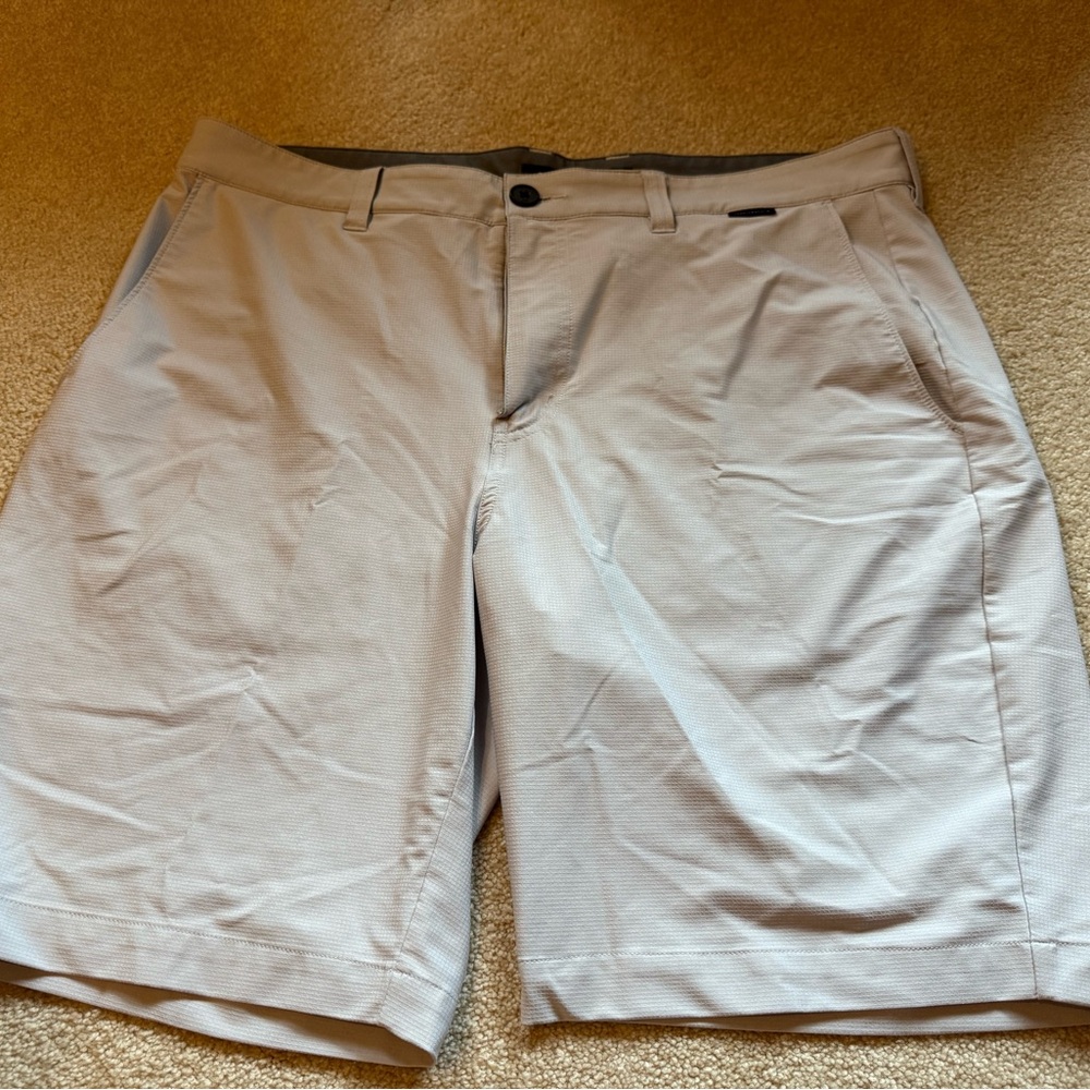 Travis Mathew Light Tan Flat Front Shorts